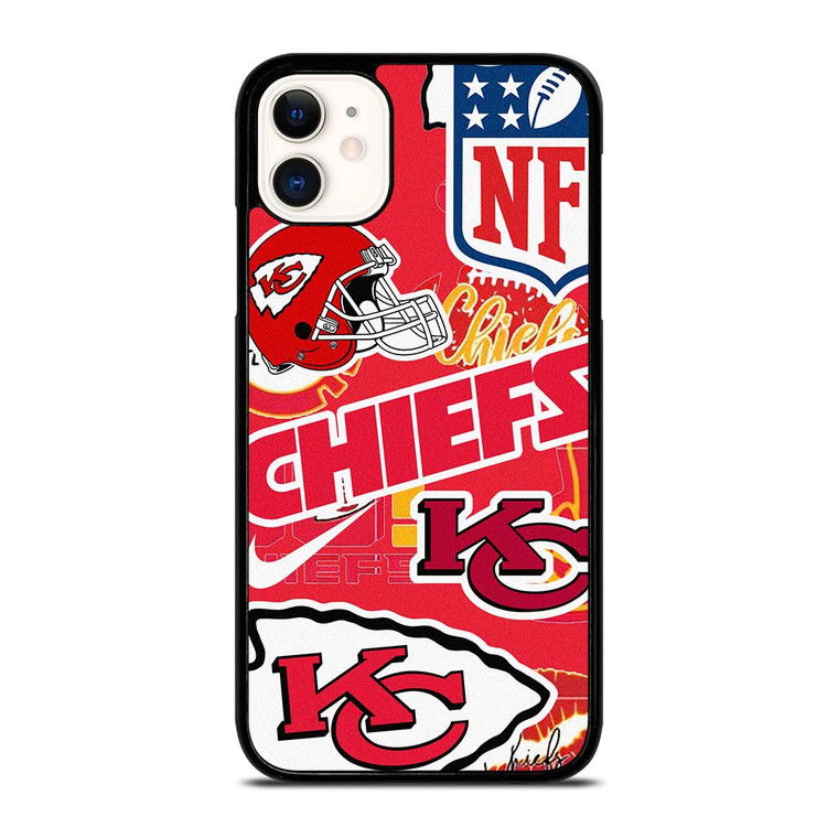 KANSAS CITY CHIEFS NFL STICKER BOMB iPhone 11 Case Cover