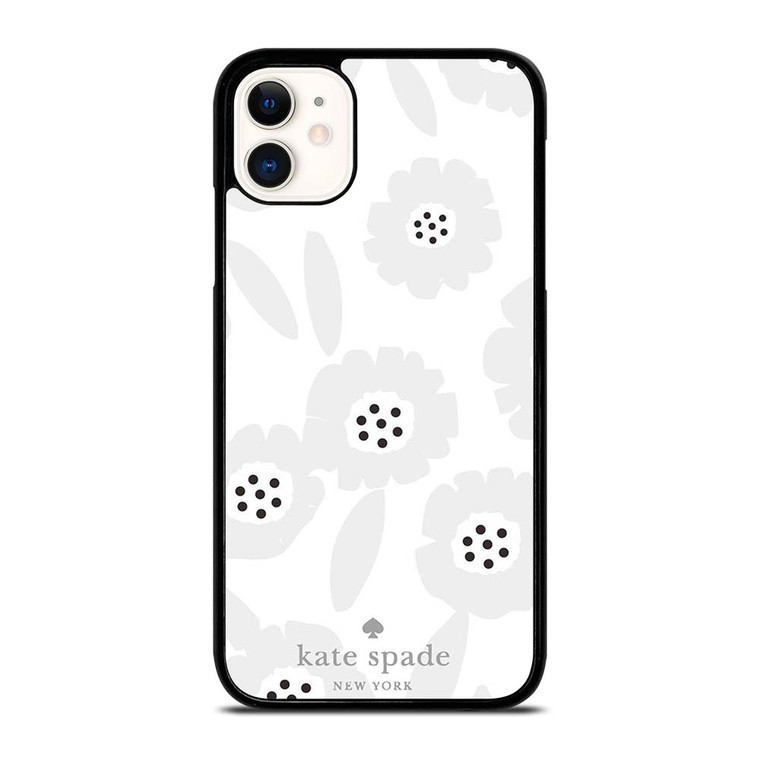 KATE SPADE GREY FLOWER iPhone 11 Case Cover