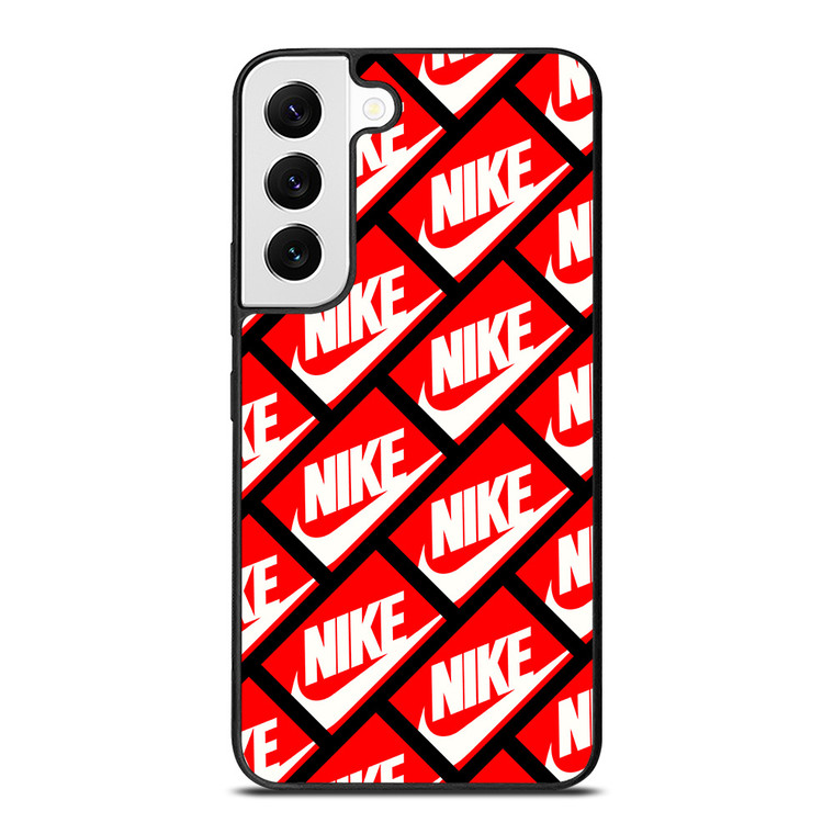 NIKE BOX PATTERN Samsung Galaxy S22 Case Cover