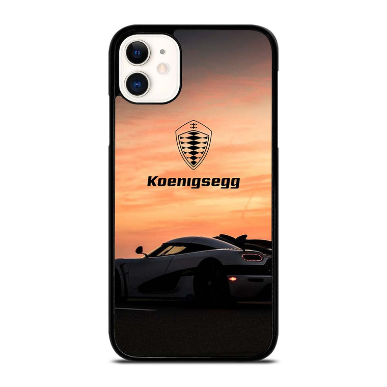 KOENIGSEGG CAR SUNSET LOGO iPhone 11 Case Cover