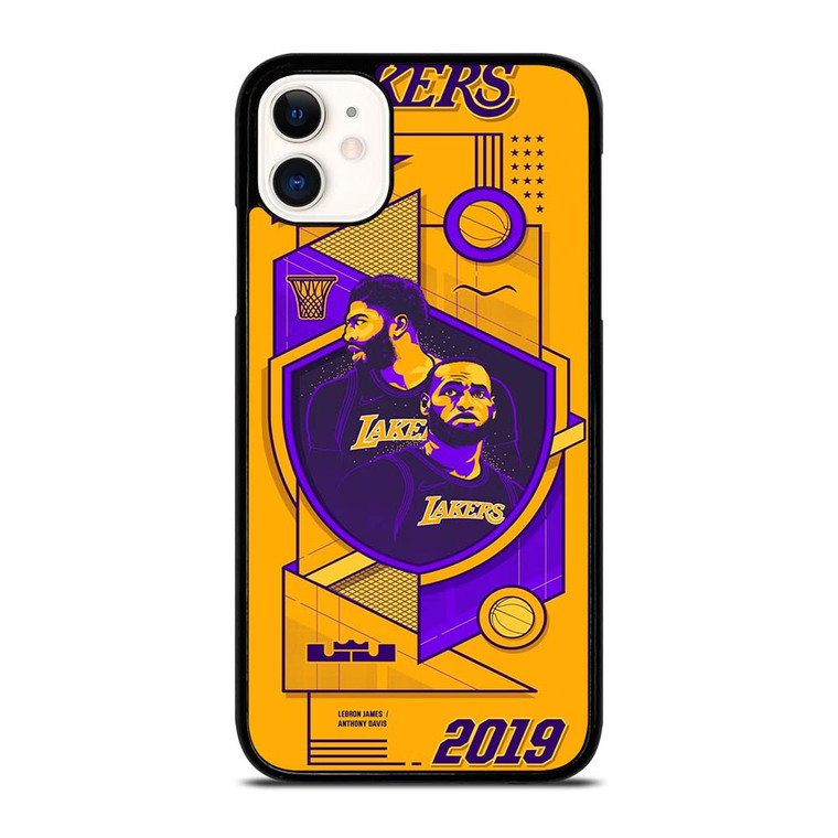LA LAKERS LEBRON JAMES & ANTHONY DAVIS iPhone 11 Case Cover