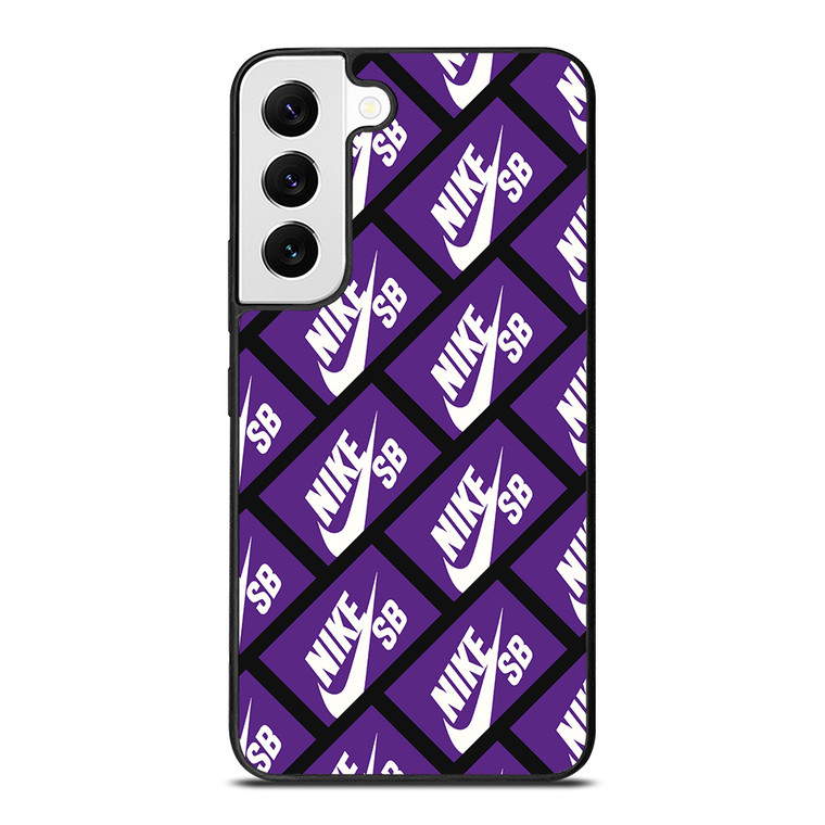 NIKE SB SKATEBOARD BOX PATTERN PURPLE Samsung Galaxy S22 Case Cover