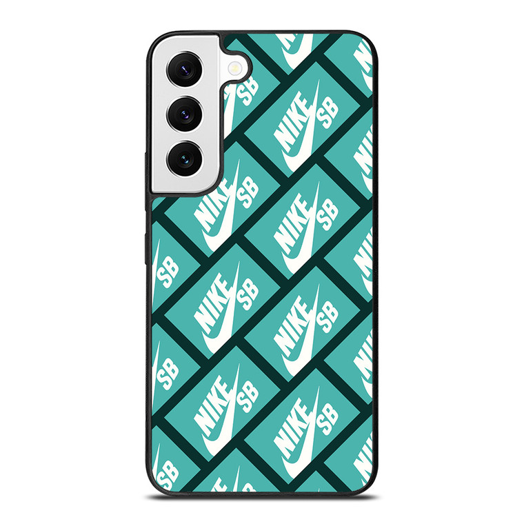 NIKE SB SKATEBOARD BOX PATTERN TURQUOISE Samsung Galaxy S22 Case Cover