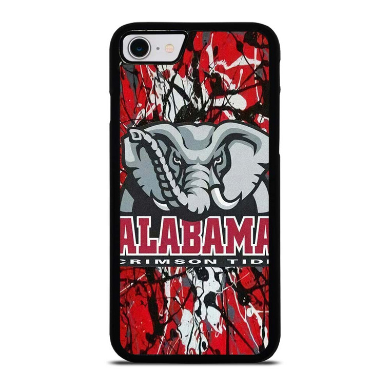 ALABAMA CRIMSON TIDE SPLASHED LOGO iPhone SE 2022 Case Cover