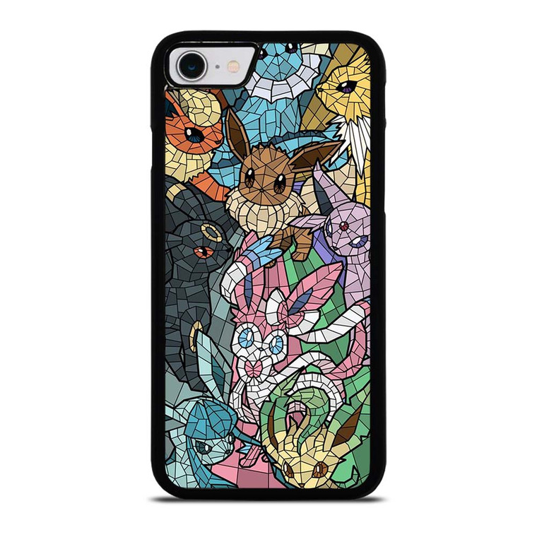 ALL POKEMON EEVEE MOZAIC iPhone SE 2022 Case Cover
