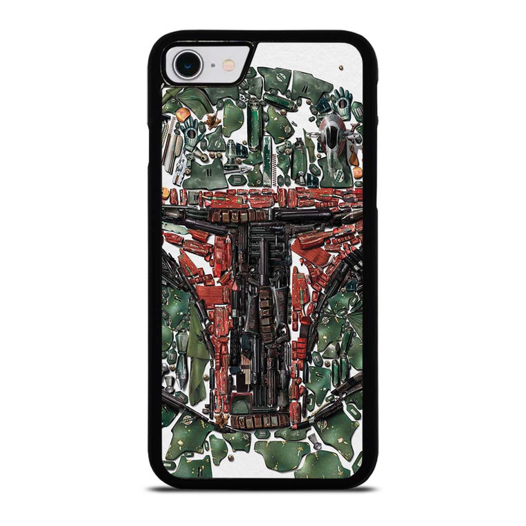 BOBA FETT STAR WARS MOZAIC iPhone SE 2022 Case Cover BOBA FETT STAR WARS MOZAIC iPhone SE 2022 Case Cover