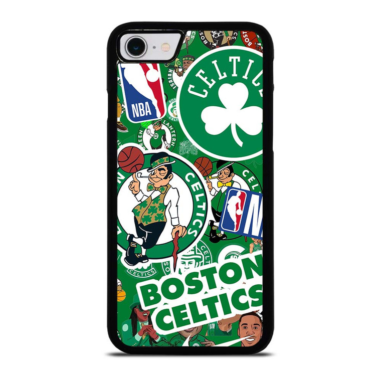 BOSTON CELTICS NBA STICKER BOMB iPhone SE 2022 Case Cover BOSTON CELTICS NBA STICKER BOMB iPhone SE 2022 Case Cover