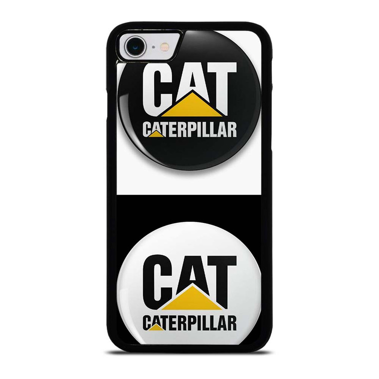 CAT CATERPILLAR WHITE BLACK iPhone SE 2022 Case Cover CAT CATERPILLAR WHITE BLACK iPhone SE 2022 Case Cover