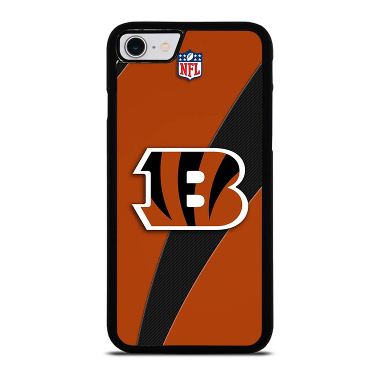 CINCINNATI BENGALS TIGER PATTERN iPhone SE 2022 Case Cover
