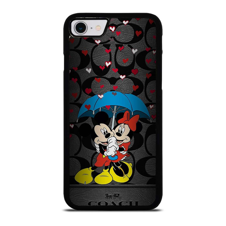 COACH NEW YORK MICKEY MINNIE MOUSE UMBRELLA iPhone SE 2022 Case Cover