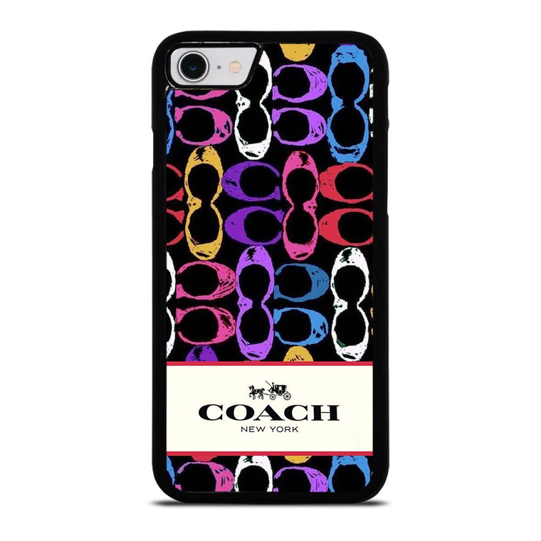COACH NEW YORK PATTERN COLOR iPhone SE 2022 Case Cover