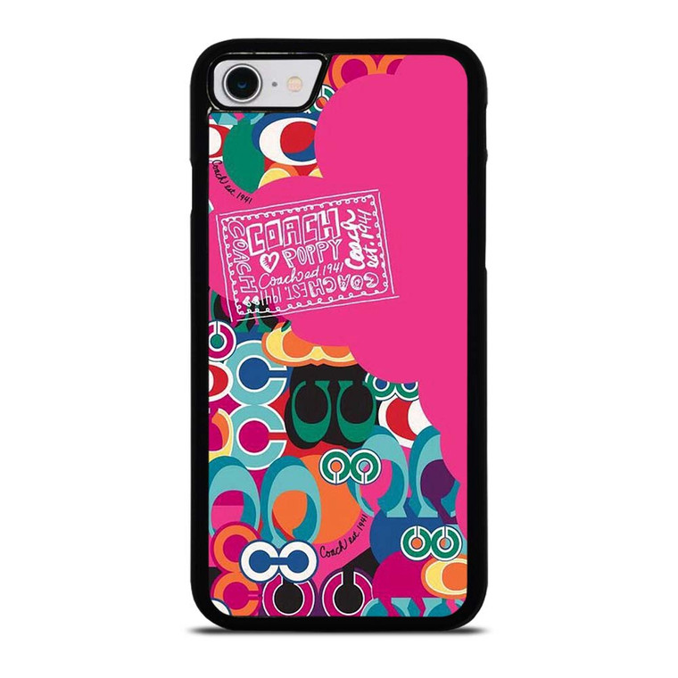 COACH NEW YORK POPPY COLOR FULL iPhone SE 2022 Case Cover