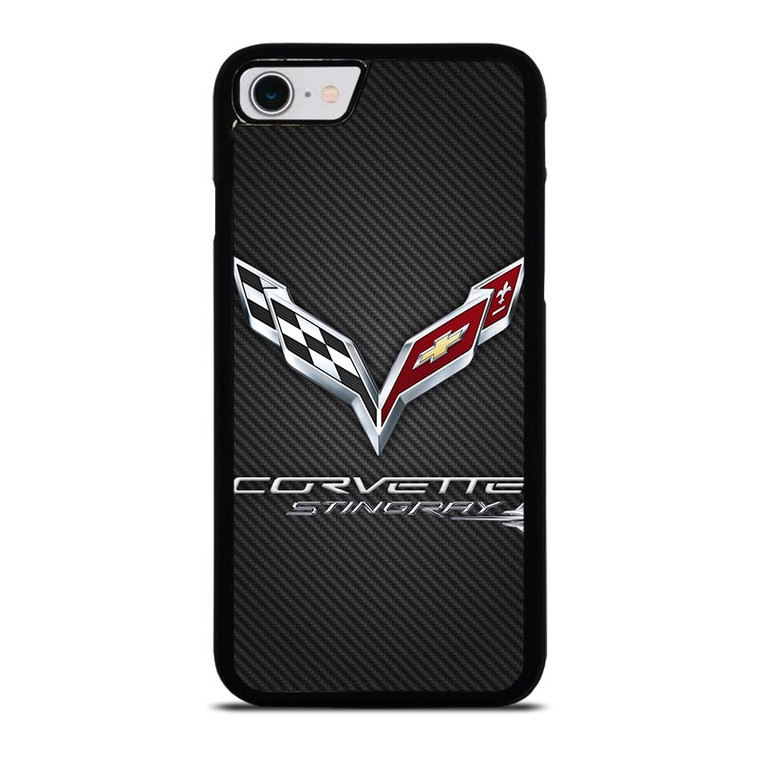 CORVETTE STINGRAY C7 CARBON LOGO iPhone SE 2022 Case Cover CORVETTE STINGRAY C7 CARBON LOGO iPhone SE 2022 Case Cover