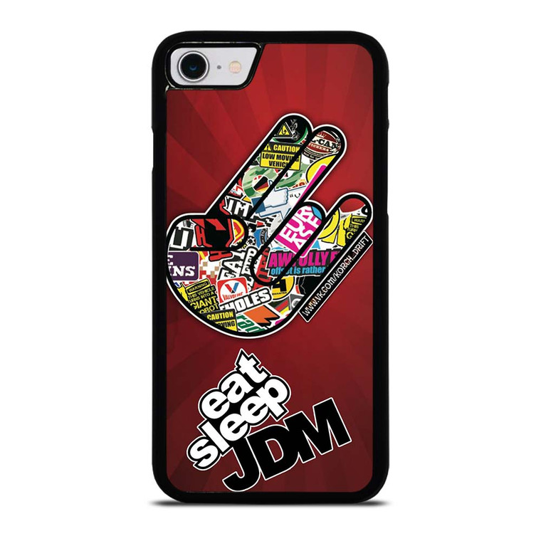 EAT SLEEP JDM LOGO iPhone SE 2022 Case Cover