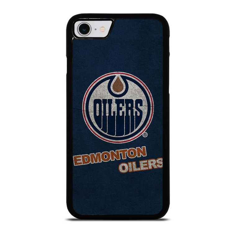 EDMONTON OILERS LOGO BLUE SUEDE iPhone SE 2022 Case Cover