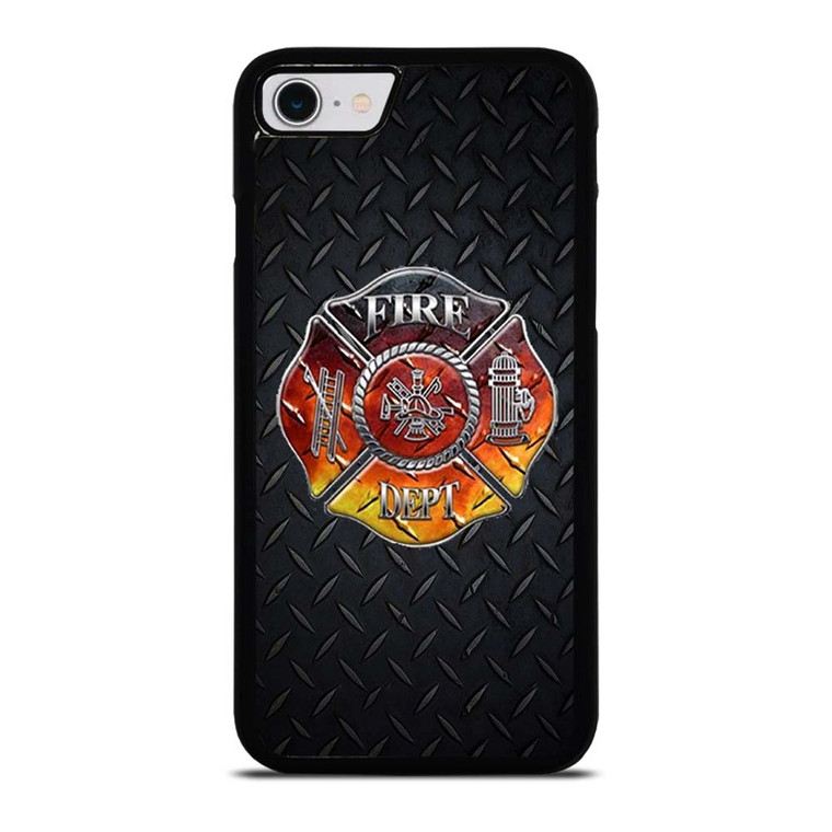 FIREFIGHTER FIREMAN METAL LOGO iPhone SE 2022 Case Cover