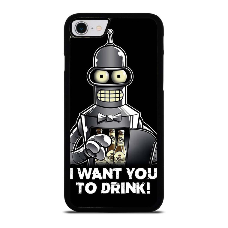 FUTURAMA BENDER QUOTE iPhone SE 2022 Case Cover
