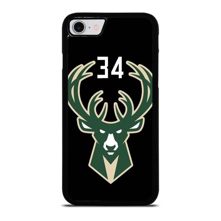 GIANNIS ANTETOKOUNMPO MILWAUKEE BUCKS LOGO iPhone SE 2022 Case Cover