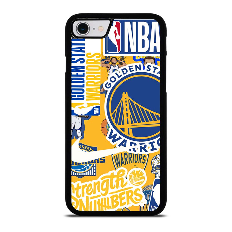 GOLDEN STATE WARRIORS NBA STICKER BOMB iPhone SE 2022 Case Cover