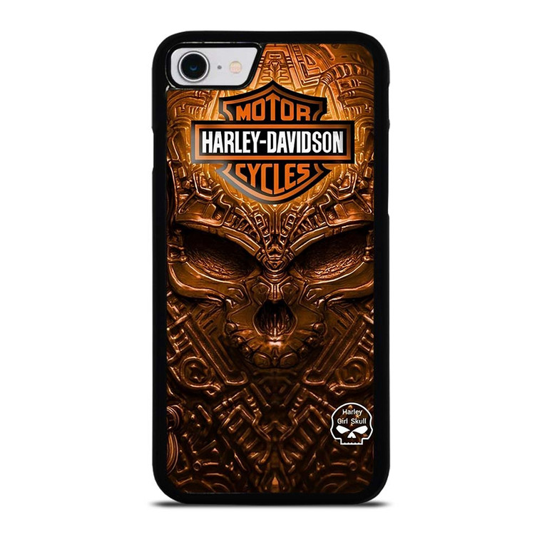 HARLEY DAVIDSON SKULL METAL MOTOR iPhone SE 2022 Case Cover