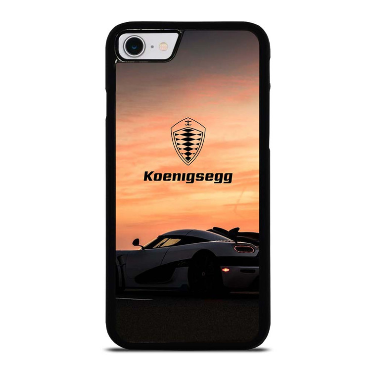 KOENIGSEGG CAR SUNSET LOGO iPhone SE 2022 Case Cover