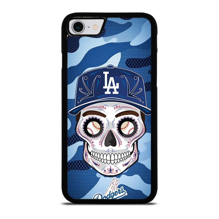 LA DODGERS SKULL CAMO iPhone SE 2022 Case Cover