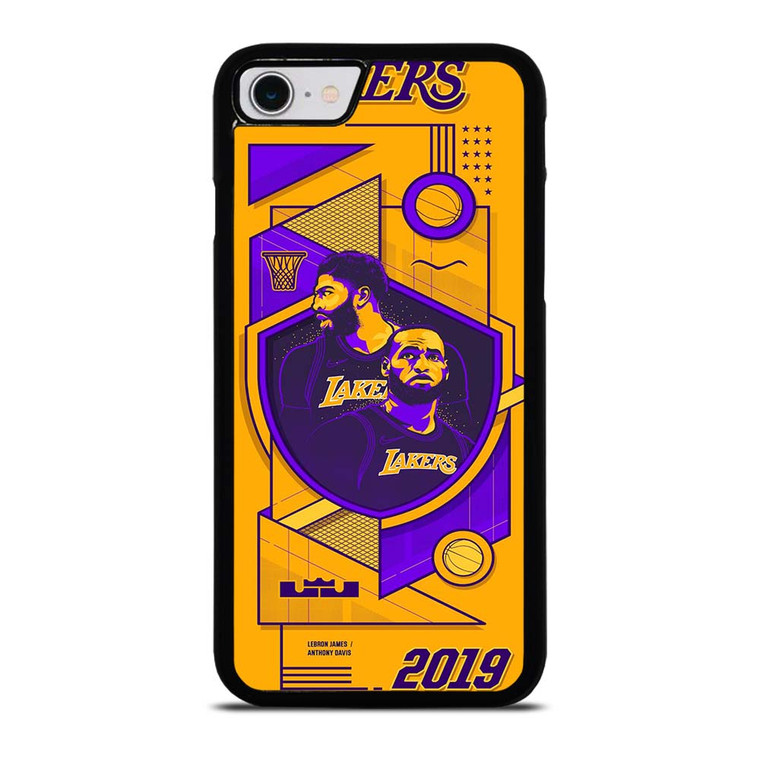 LA LAKERS LEBRON JAMES & ANTHONY DAVIS iPhone SE 2022 Case Cover