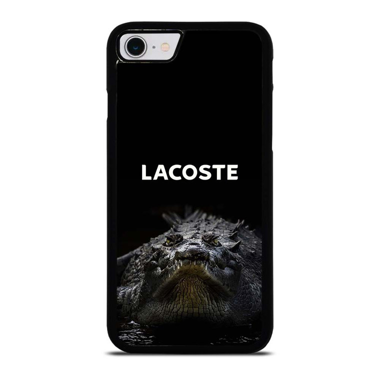 LACOSTE CROCODILE BLACK iPhone SE 2022 Case Cover