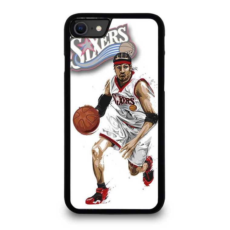 ALLEN IVERSON SIXERS NBA BASKETBALL iPhone SE 2020 Case Cover