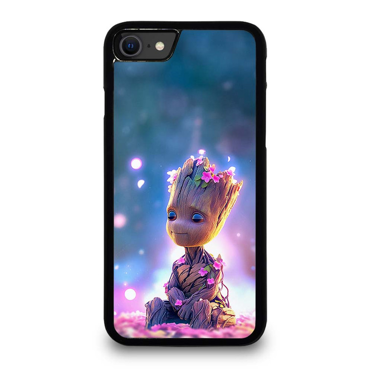 BABY GROOT FLOWER iPhone SE 2020 Case Cover