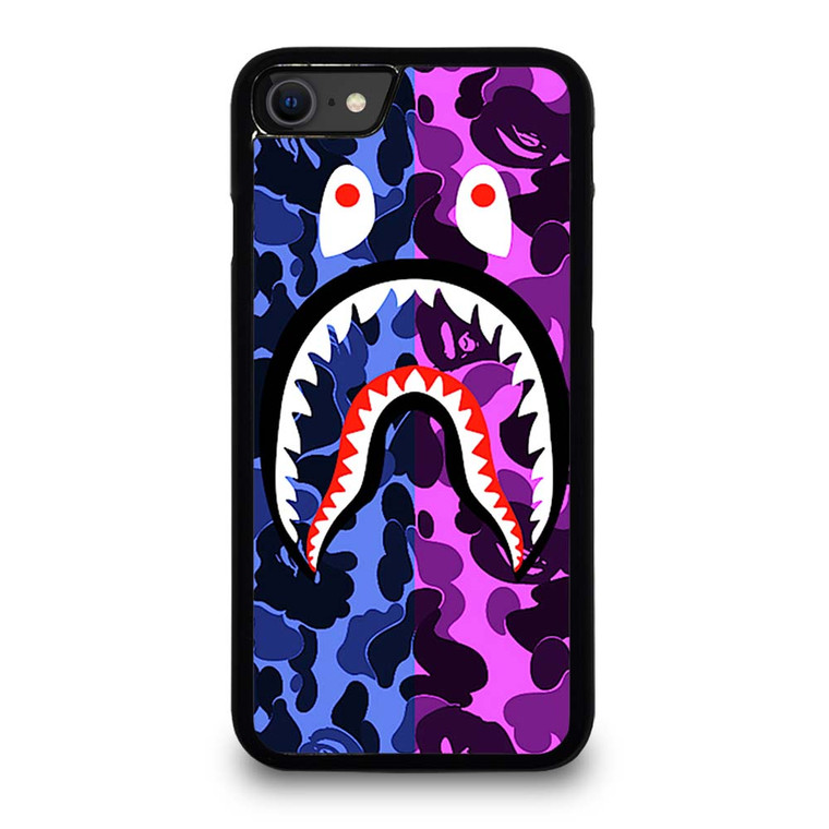 BAPE CAMO LOGO BLUE PURPLE iPhone SE 2020 Case Cover BAPE CAMO LOGO BLUE PURPLE iPhone SE 2020 Case Cover