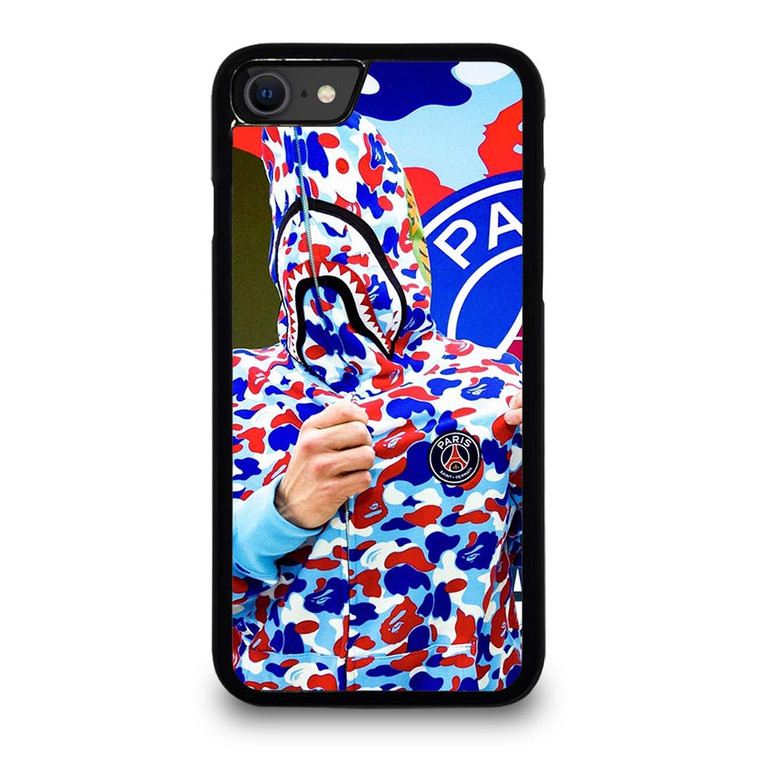 BAPE CAMO PARIS SAINT GERMAIN iPhone SE 2020 Case Cover