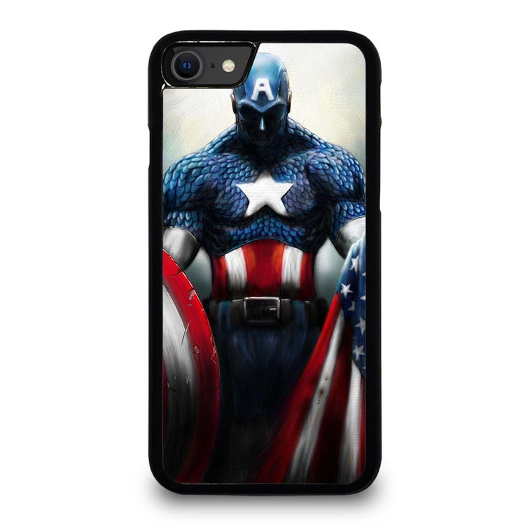 CAPTAIN AMERICA MARVEL ART iPhone SE 2020 Case Cover CAPTAIN AMERICA MARVEL ART iPhone SE 2020 Case Cover
