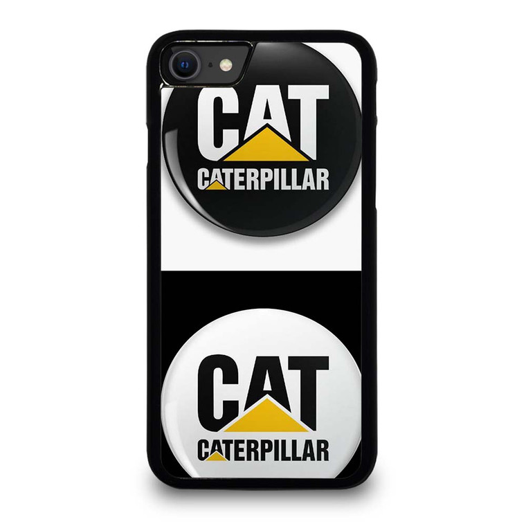 CAT CATERPILLAR WHITE BLACK iPhone SE 2020 Case Cover CAT CATERPILLAR WHITE BLACK iPhone SE 2020 Case Cover