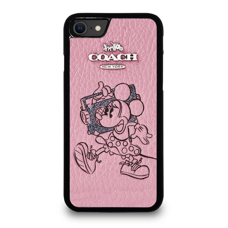 COACH MINNIE MOUSE PINK iPhone SE 2020 Case Cover