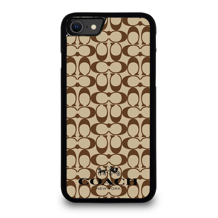 COACH NEW YORK BROWN iPhone SE 2020 Case Cover