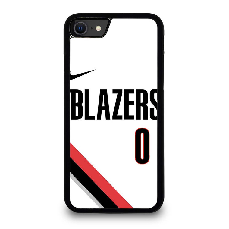 DAMIAN LILLARD PORTLAND TRAIL BLAZERS WHITE iPhone SE 2020 Case Cover
