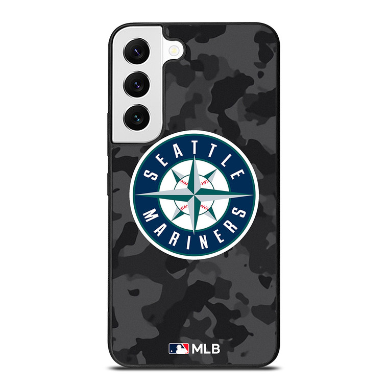 SEATTLE MARINERS BASEBALL BLACK CAMO Samsung Galaxy S22 Case Cover