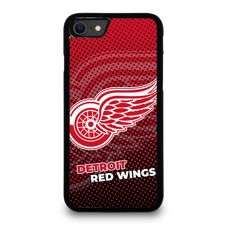 DETROIT RED WINGS HALFTONE EFFECT iPhone SE 2020 Case Cover