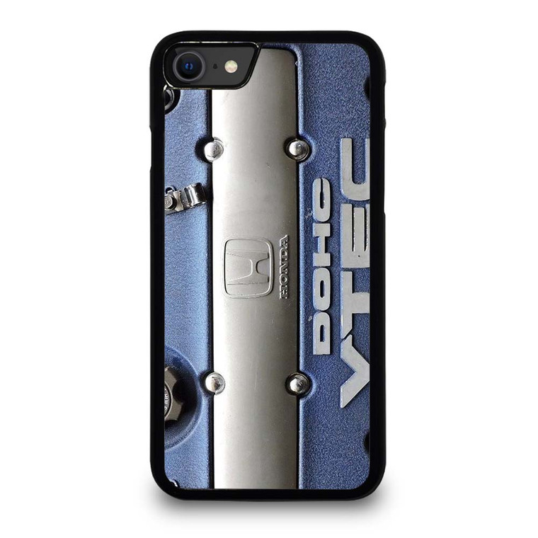 DOHC VTEC HONDA ENGINE BLUE iPhone SE 2020 Case Cover