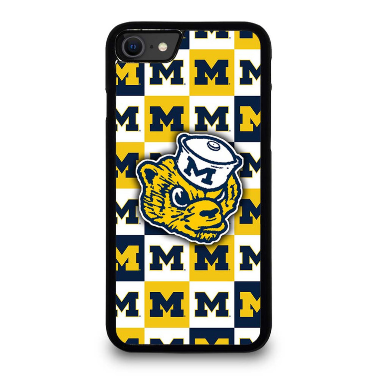FOOTBALL MASCOT MICHIGAN WOLVERINES iPhone SE 2020 Case Cover