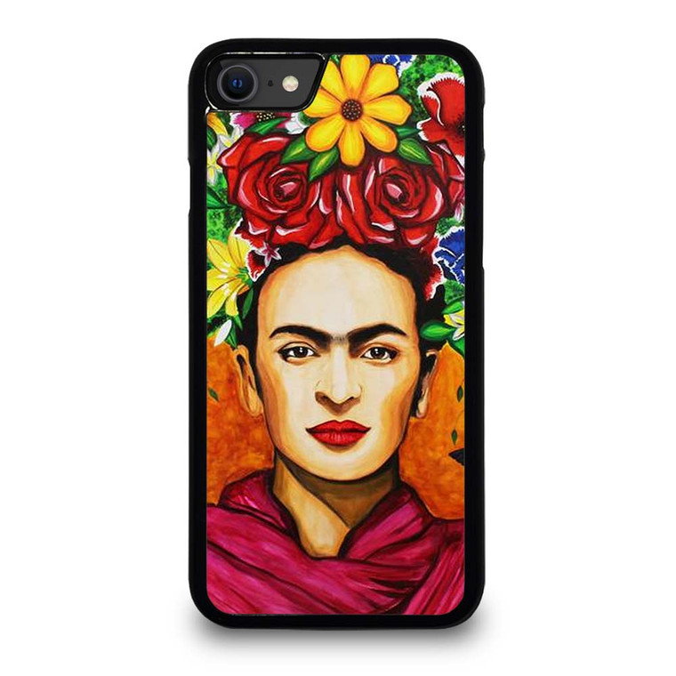 FRIDA KAHLO FLORAL ART iPhone SE 2020 Case Cover