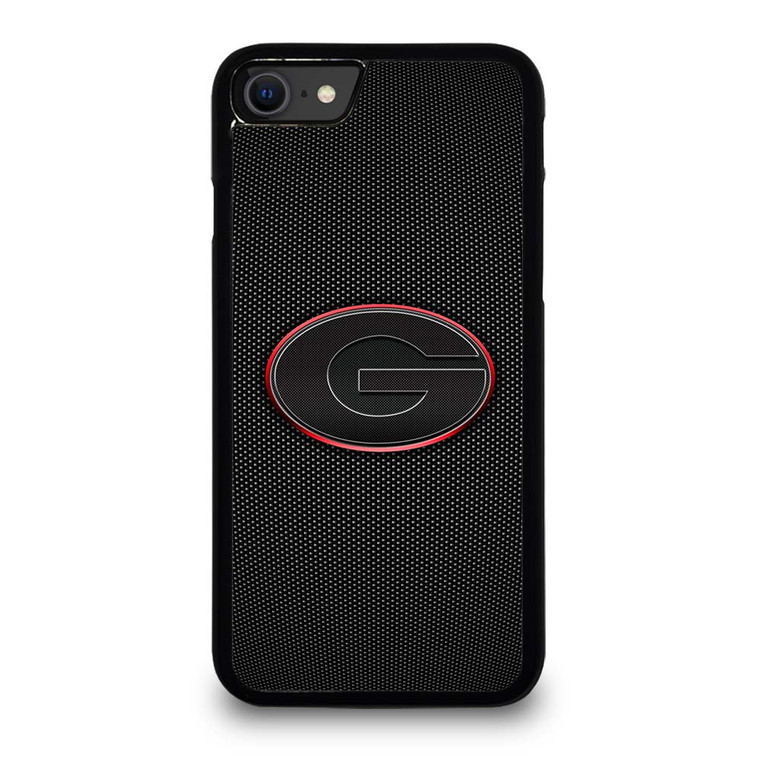 GEORGIA BULLDOGS CARBON LOGO iPhone SE 2020 Case Cover