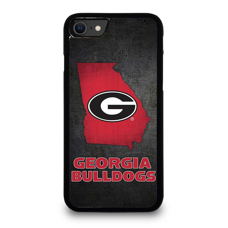 GEORGIA BULLDOGS SYMBOL METAL iPhone SE 2020 Case Cover