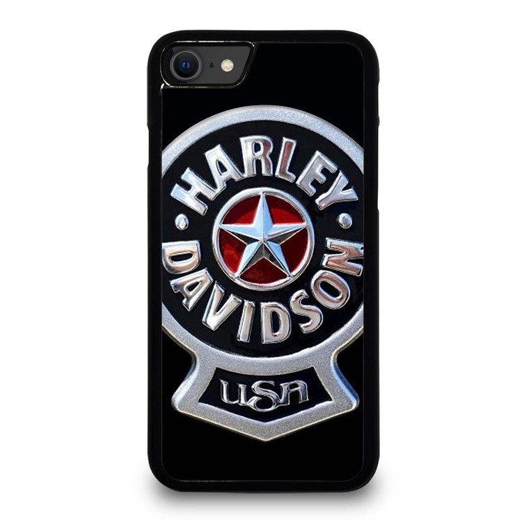 HARLEY DAVIDSON USA METAL EMBLEM iPhone SE 2020 Case Cover