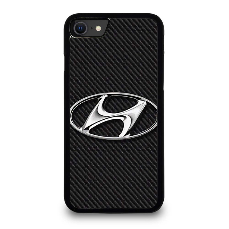 HYUNDAI MOTORS CARBON LOGO iPhone SE 2020 Case Cover