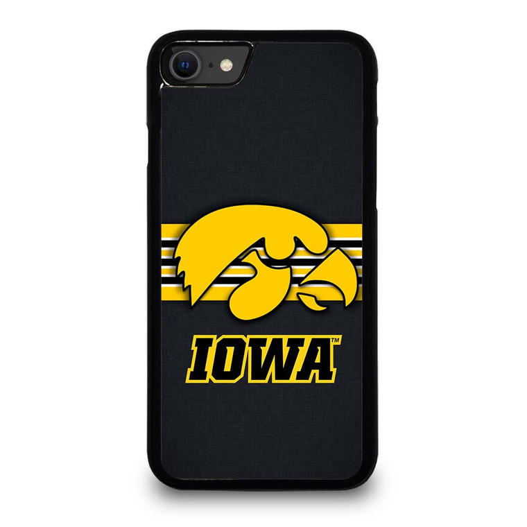 IOWA HAWKEYES STRIPE LOGO iPhone SE 2020 Case Cover