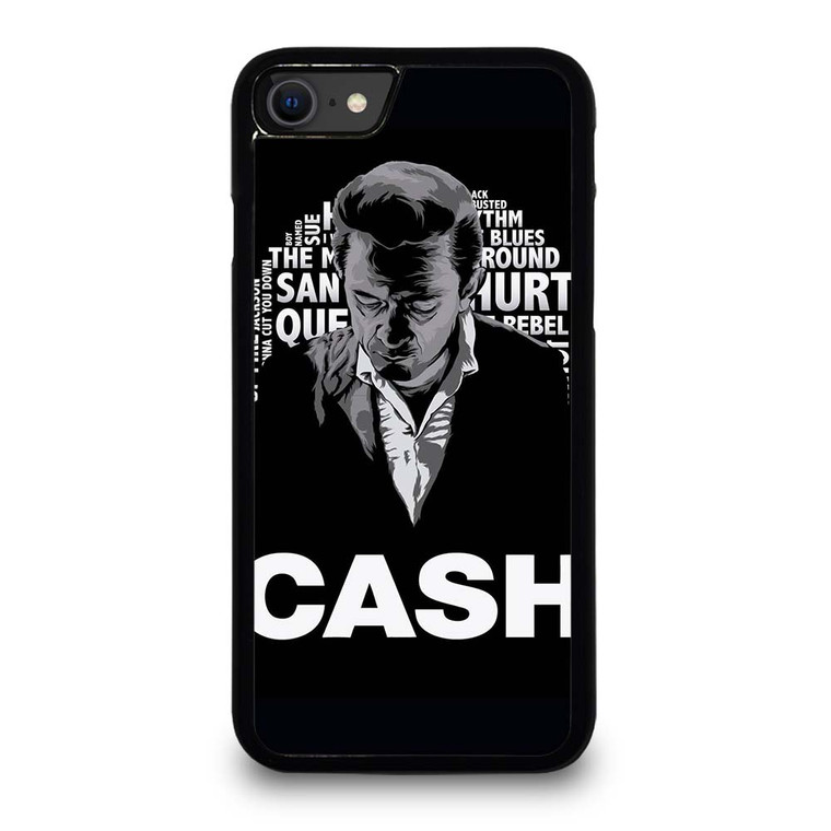 JOHNNY CASH MIDDLE CLIPART iPhone SE 2020 Case Cover