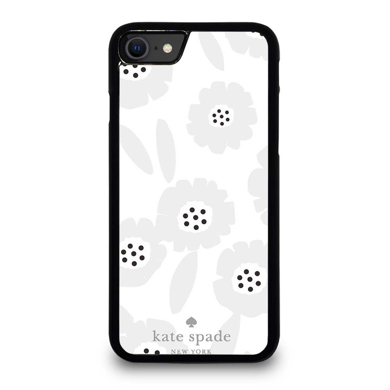 KATE SPADE GREY FLOWER iPhone SE 2020 Case Cover