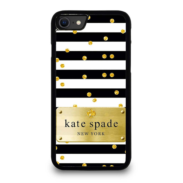 KATE SPADE POLKADOTS GOLD iPhone SE 2020 Case Cover
